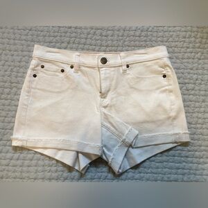 NWT J.Crew White Stretch Denim Shorts